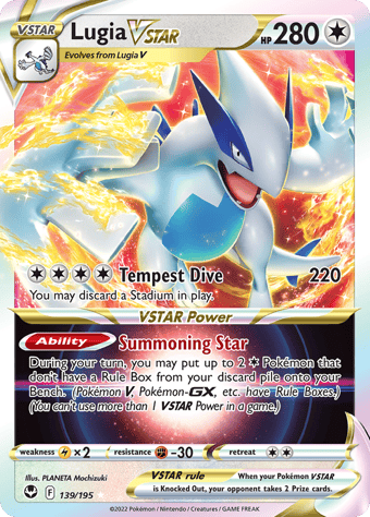 Lugia VSTAR Silver Tempest Pokemon Card