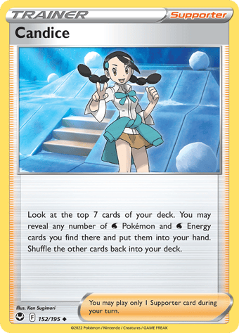 Candice Silver Tempest Pokemon Card