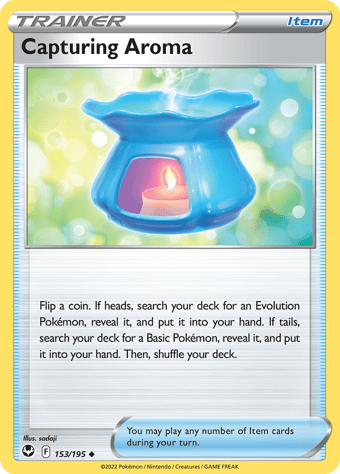Capturing Aroma Silver Tempest Pokemon Card