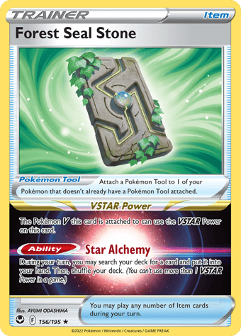 Forest Seal Stone Silver Tempest Pokemon Card