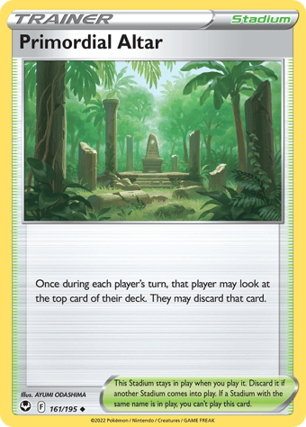 Primordial Altar Silver Tempest Pokemon Card