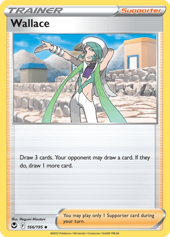 Wallace Silver Tempest Pokemon Card