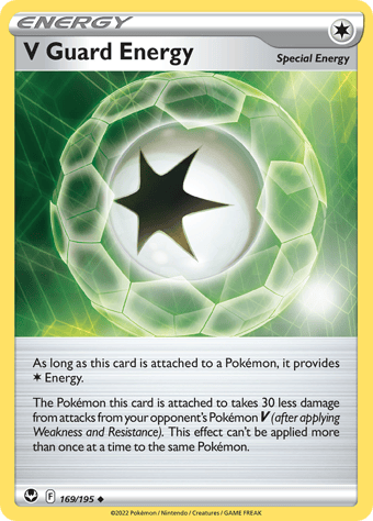 V Guard Energy Silver Tempest Pokemon Card