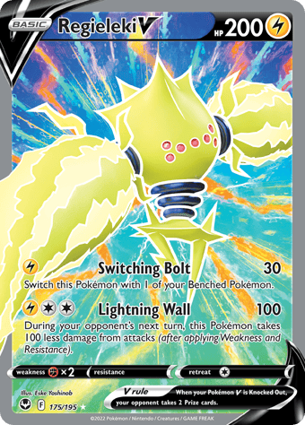 Regieleki V Silver Tempest Pokemon Card