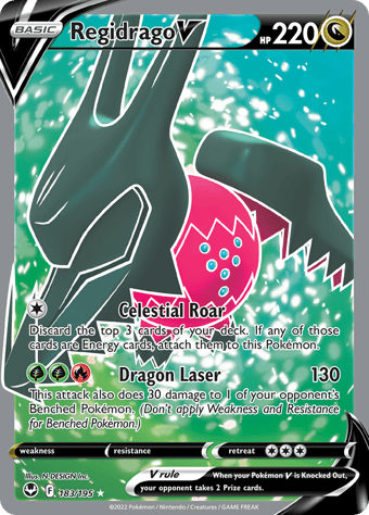 Regidrago V Silver Tempest Pokemon Card