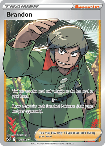 Brandon Silver Tempest Pokemon Card