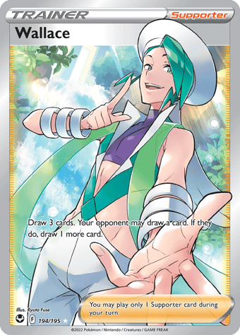 Wallace Silver Tempest Pokemon Card