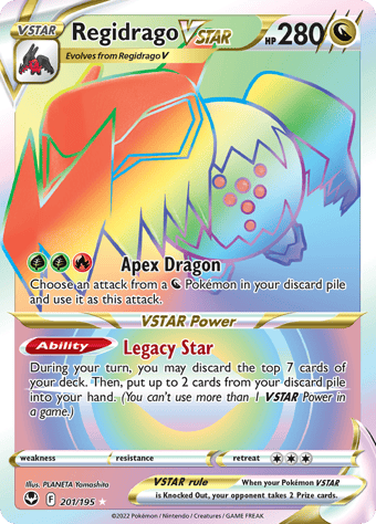 Regidrago VSTAR Silver Tempest Pokemon Card