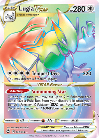 Lugia VSTAR Silver Tempest Pokemon Card