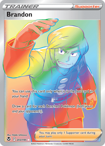 Brandon Silver Tempest Pokemon Card