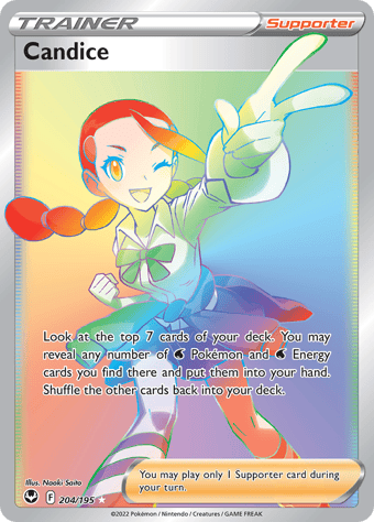 Candice Silver Tempest Pokemon Card
