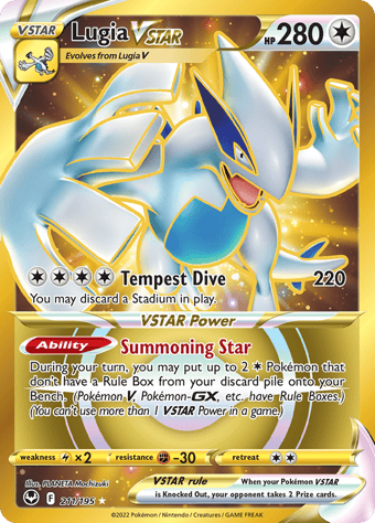 Lugia VSTAR Silver Tempest Pokemon Card