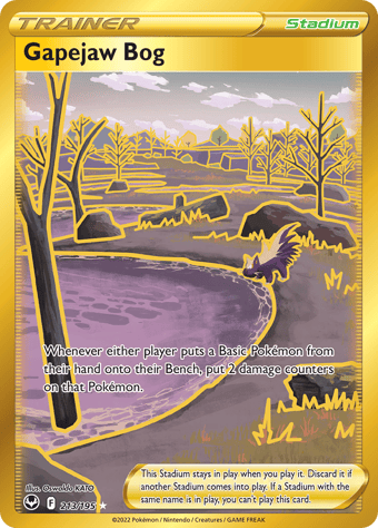Gapejaw Bog Silver Tempest Pokemon Card