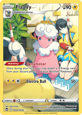 Flaaffy Silver Tempest Pokemon Card