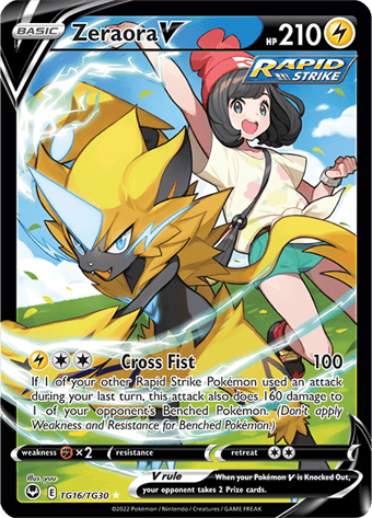 Zeraora V Silver Tempest Pokemon Card