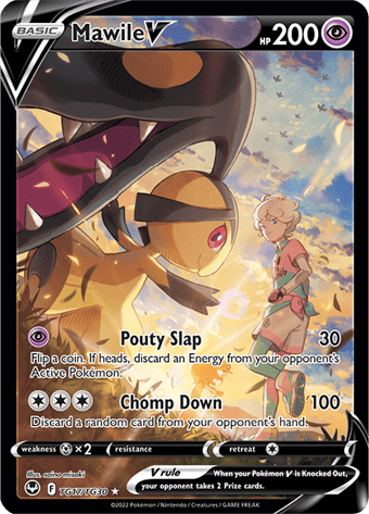 Mawile V Silver Tempest Pokemon Card