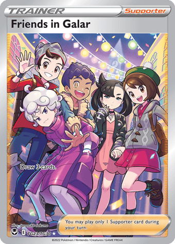 Friends in Galar Silver Tempest Pokemon Card