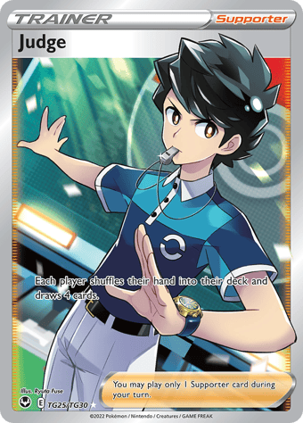 Judge Silver Tempest Pokemon Card