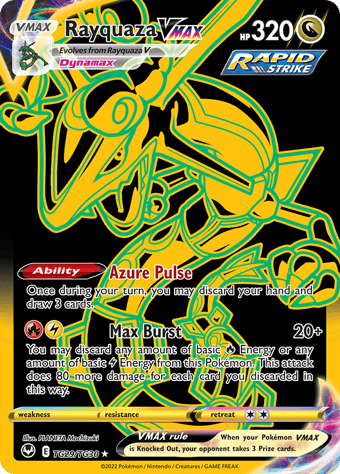 Rayquaza VMAX Silver Tempest Pokemon Card
