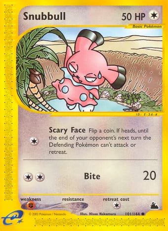 Snubbull Skyridge Pokemon Card