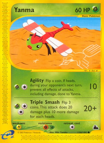 Yanma Skyridge Pokemon Card