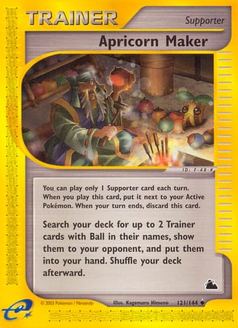 Apricorn Maker Skyridge Pokemon Card