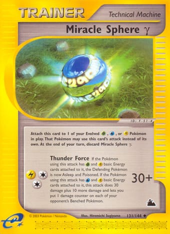 Miracle Sphere Gamma Skyridge Pokemon Card
