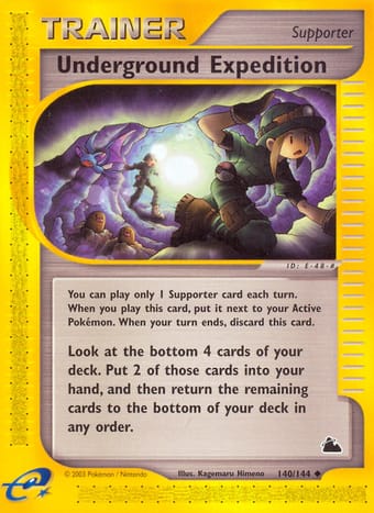 Underground Expedition Skyridge Pokemon Card