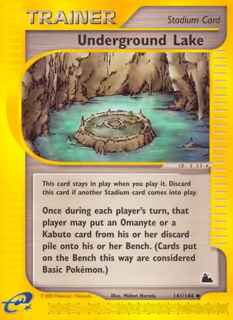 Underground Lake Skyridge Pokemon Card