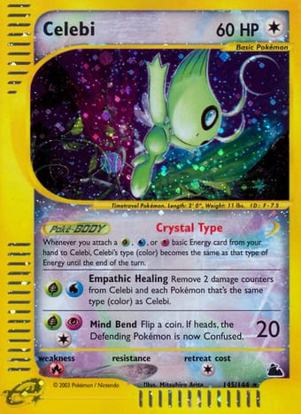 Celebi Skyridge Pokemon Card