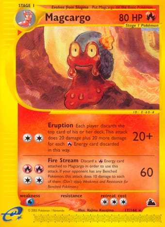 Magcargo Skyridge Pokemon Card