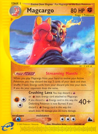 Magcargo Skyridge Pokemon Card