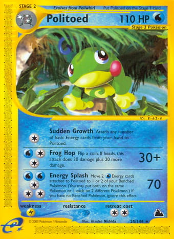 Politoed Skyridge Pokemon Card