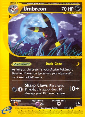 Umbreon Skyridge Pokemon Card