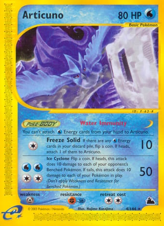 Articuno Skyridge Pokemon Card