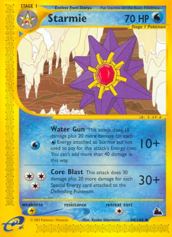 Starmie Skyridge Pokemon Card