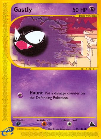 Gastly Skyridge Pokemon Card