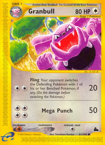 Granbull Skyridge Pokemon Card