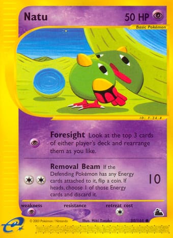Natu Skyridge Pokemon Card