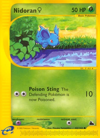 Nidoran♀ Skyridge Pokemon Card