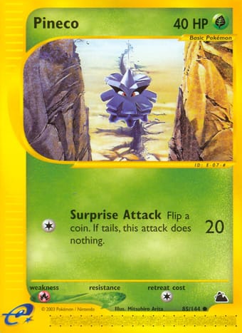 Pineco Skyridge Pokemon Card