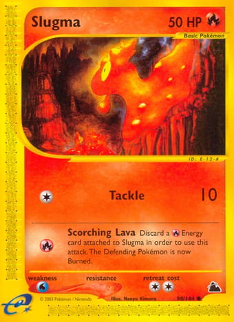 Slugma Skyridge Pokemon Card