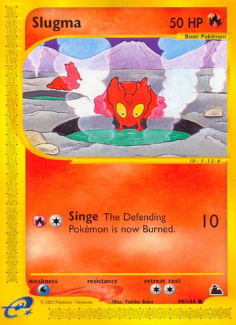 Slugma Skyridge Pokemon Card