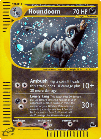 Houndoom Skyridge Pokemon Card