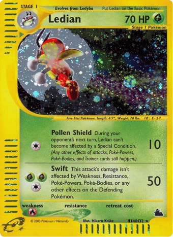 Ledian Skyridge Pokemon Card
