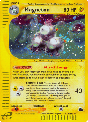 Magneton Skyridge Pokemon Card