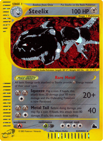 Steelix Skyridge Pokemon Card