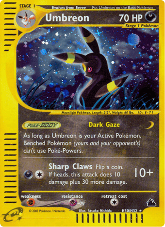 Umbreon Skyridge Pokemon Card
