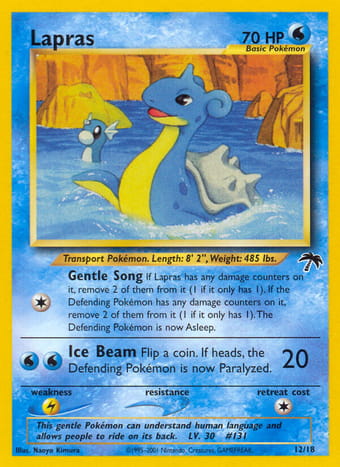 Lapras Southern Islands Pokemon Card