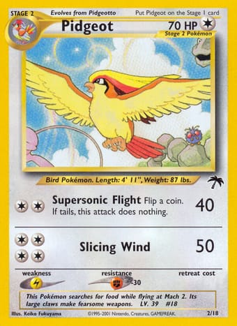 Pidgeot Southern Islands Pokemon Card